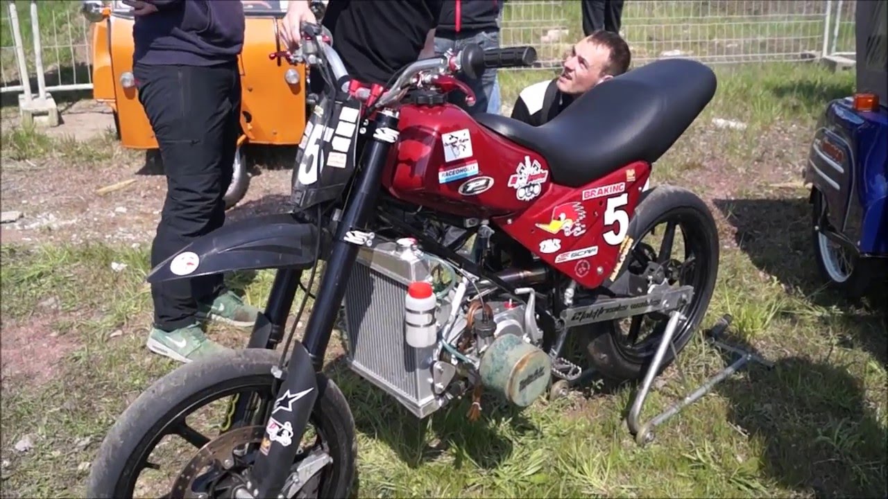 SIMSON WASSERGEKÜHLT MONSTER 2 TAKT SOUND SANDHASEN TREFFEN 2016