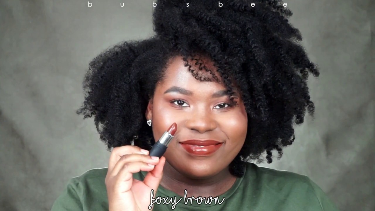 BLACK OWNED MAKEUP LINE | MENTED COSMETICS | CAPSULE COLLECTION | LIP SWATCH | Bubs Bee