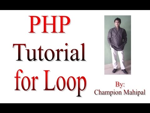 Learn PHP Tutorial 9 Loops For Loop