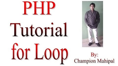 Learn PHP Tutorial 9 Loops For Loop