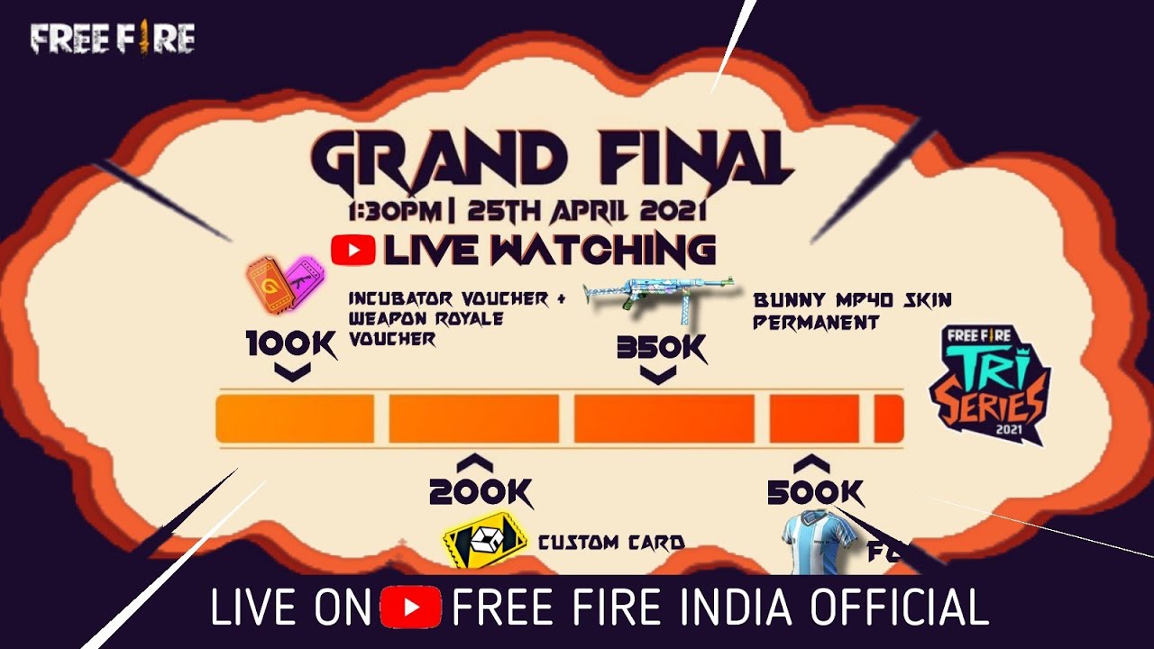 free fire tri series grand final redeem code | free fire 25 april redeem code | free fire redeem cod