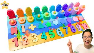 Apprends les couleurs et les chiffres de 1 à 10 🐠🌈 | Jeu de puzzle de poissons à compter | Le Pay... screenshot 3