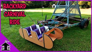 Repairing Carnival Rides in our Back Yard