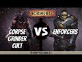 Corpse grinder cult vs enforcers  necromunda battle report  s4e14