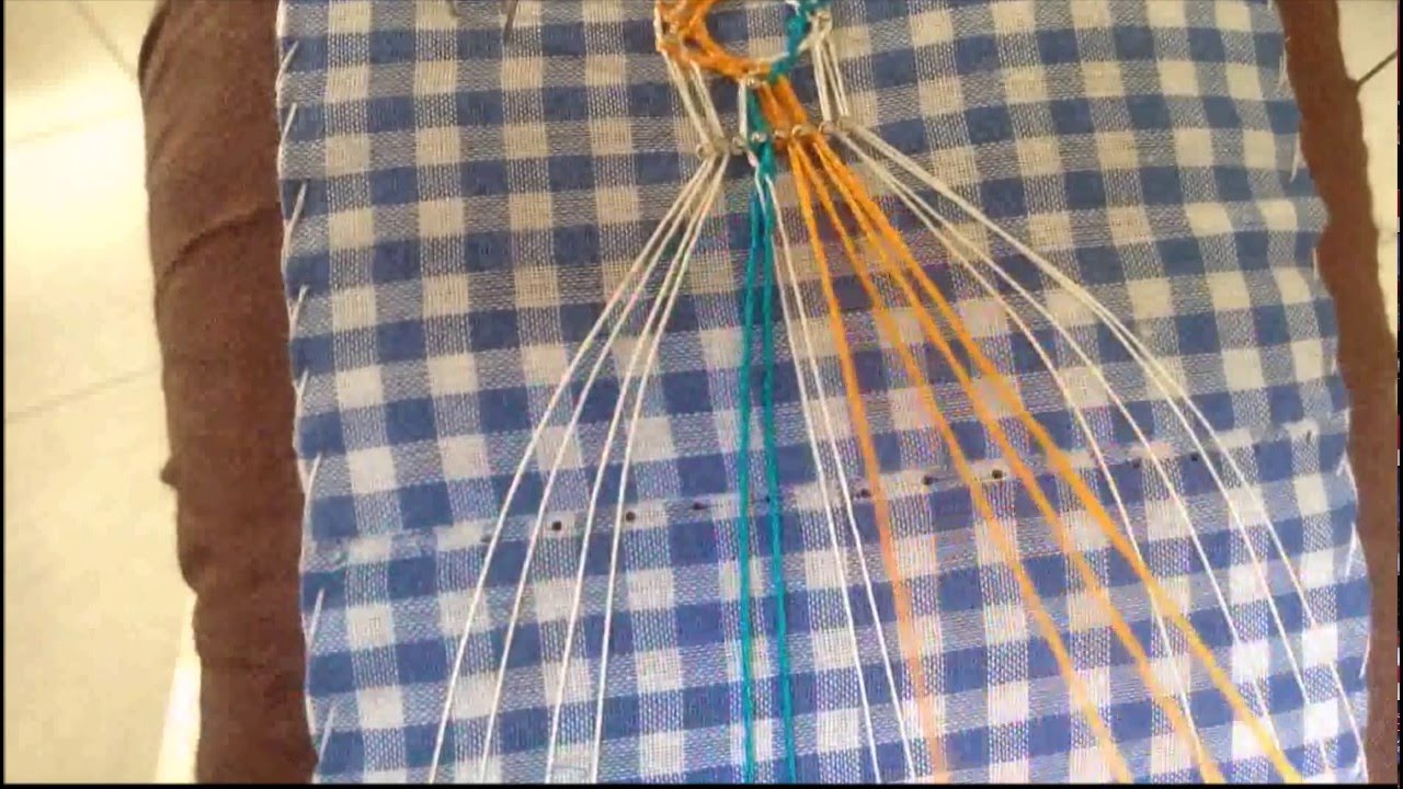 Mundillo de PANAMÁ, TRENCILLA DE ENJARETAR, OJITOS DE MUÑECA, EXPLICACION 1.