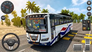APSRTC Super Luxury Tata Bs6 Bus 🚌 Speed Breaker Map 😱 | Bus Simulator Indonesia Gameplay!