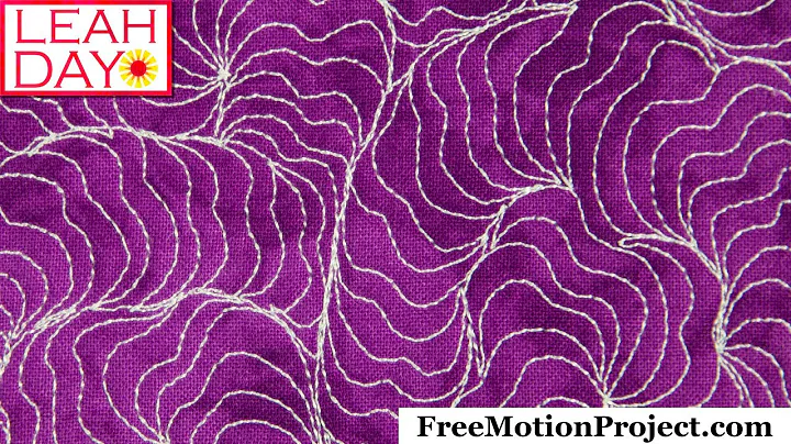 Easy Quilting Design - Overlapping Petals - It Hides Your Mistakes!