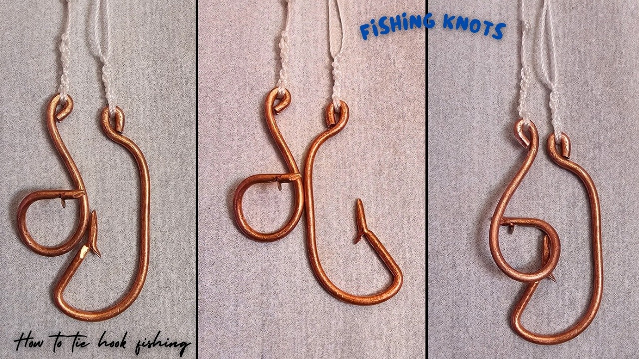 Best fishing hook knots easy | fishing knot to hook with eyelet