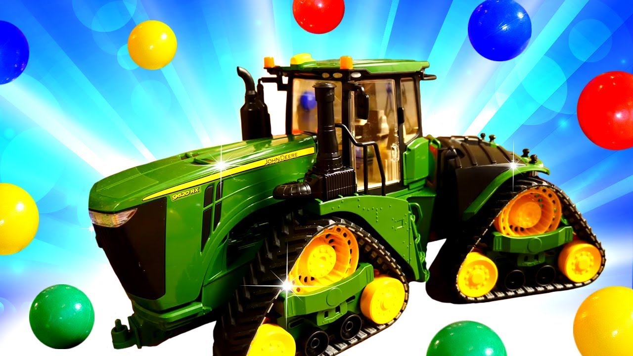 Déballage d'un tracteur. Vidéo pour enfants des machines - YouTube