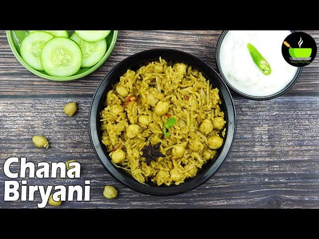 Chana Biryani Recipe | Chole Biryani Recipe | Chickpea Biryani | Chana Pulao Recipe | Chana Rice | She Cooks