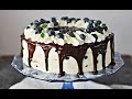 Prosty Kremowy Tort BEZ PIECZENIA z polewą czekoladową – Przepis – Mała Cukierenka