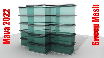 Autodesk Maya 2022 New Features--Sweep Mesh Tool easily explained