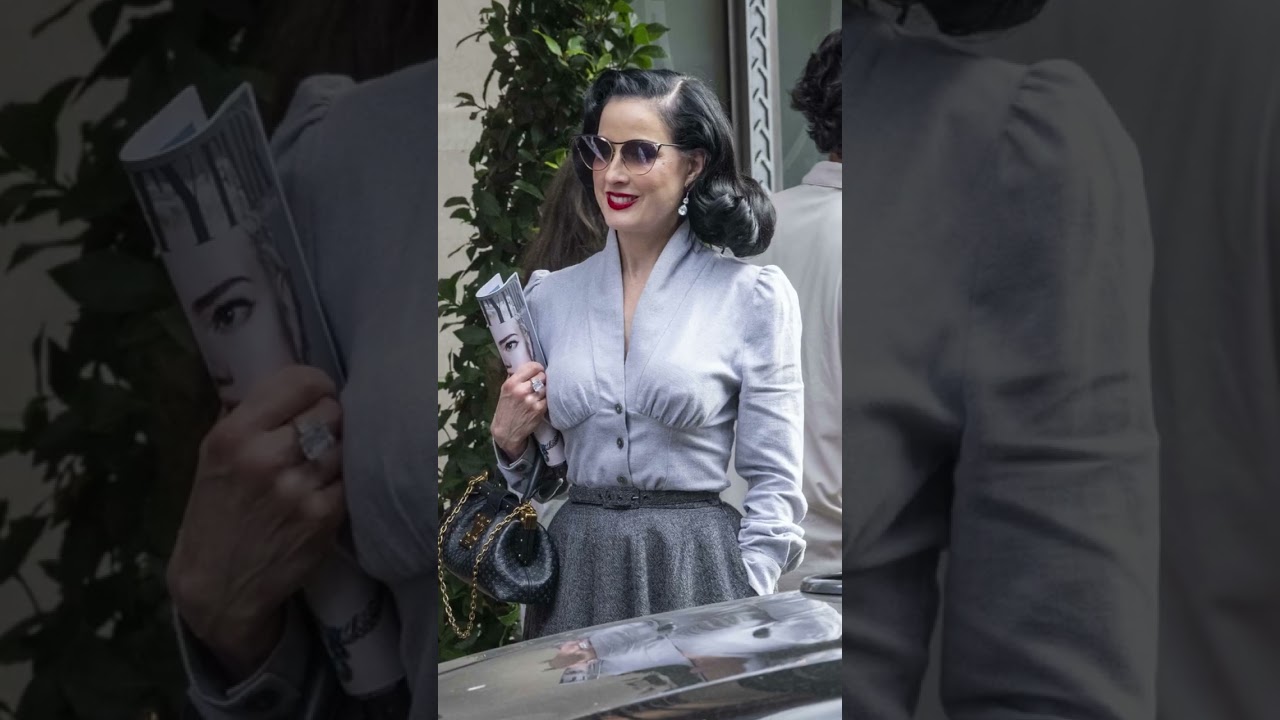 Dita Von Teese out for lunch  