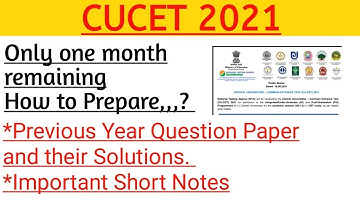 CUCET 2021||How to Prepare For Msc Physics Entrance paper||Preparation strategy||Previous year paper