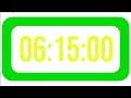 375 Minutes 06 15 HoursCountdown Timer Clock with Alarm Sound⏰🔔
