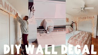 DIY wall decal using cricut explore one// #shorts