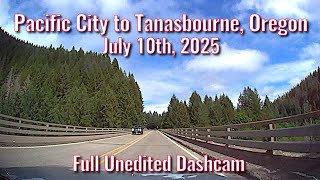 Pacific City To Tanasbourne, Oregon Raw Dashcam July 10th 2025