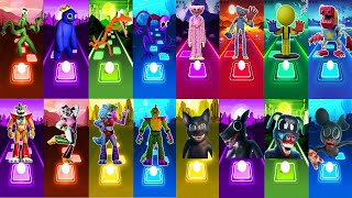 Rainbow Friends vs Poppy  Playtime vs FNAF Security Breach vs Cartoon Band | Tiles Hop: EDM Rush! screenshot 4