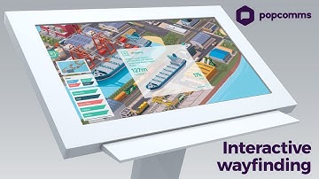 Exploring an interactive, wayfinding map on a touchscreen experience