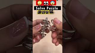 Unlock metal spring puzzle #puzzles #solved #unlock #hanayama #toys #trending #short #shorts