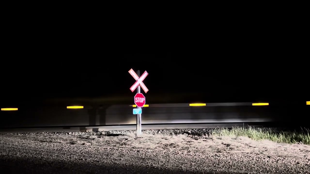 CN northbound intermodal on the Three Hills sub near Swalwell, AB