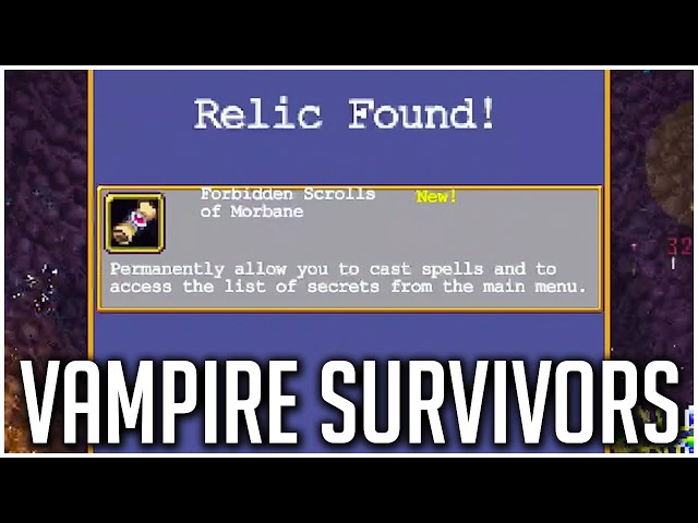 Vampire Survivors: All cheat codes, Forbidden Scrolls of Morbane guide -  Polygon