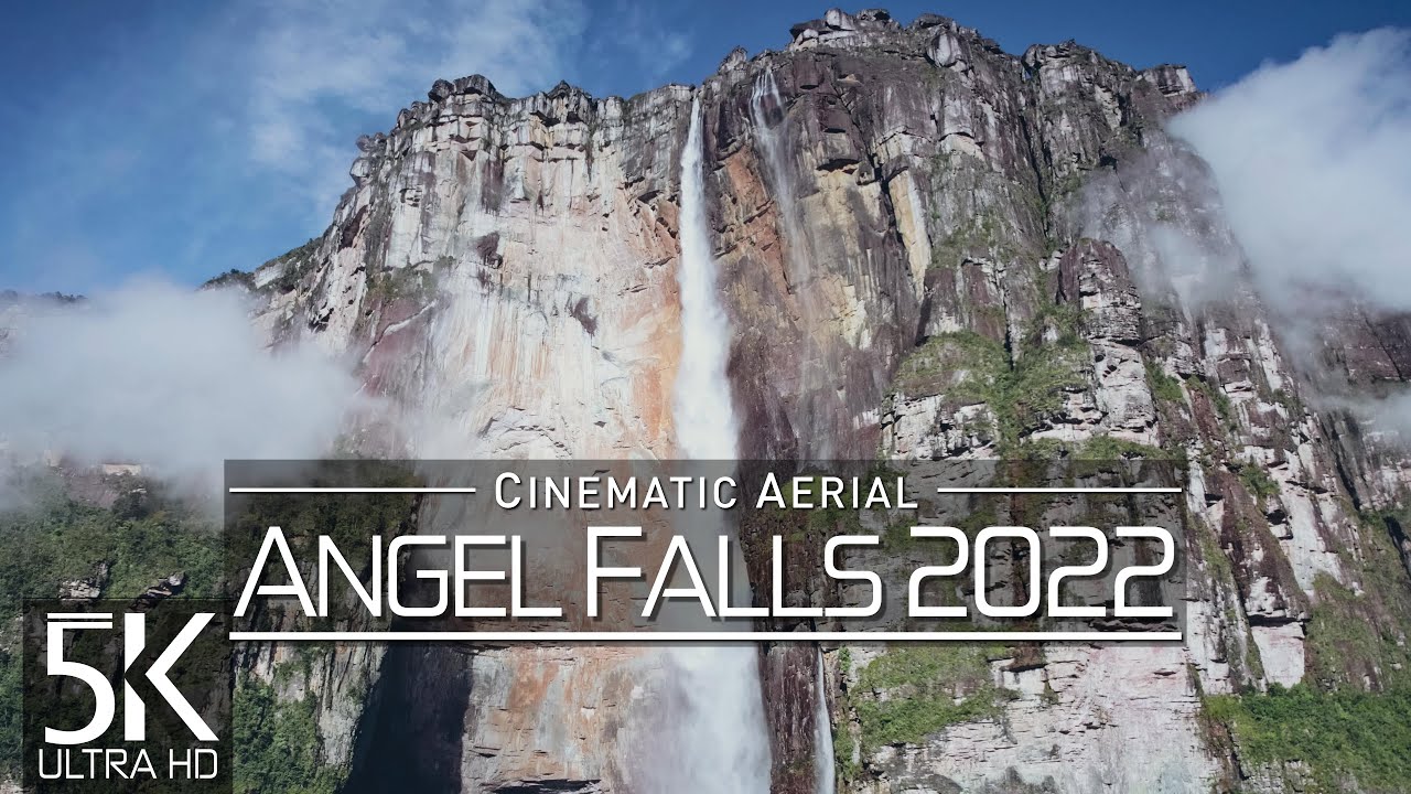 【5K】🇻🇪 Angel Falls from Above 🔥 WORLDS TALLEST WATERFALL 2022 🔥 ...