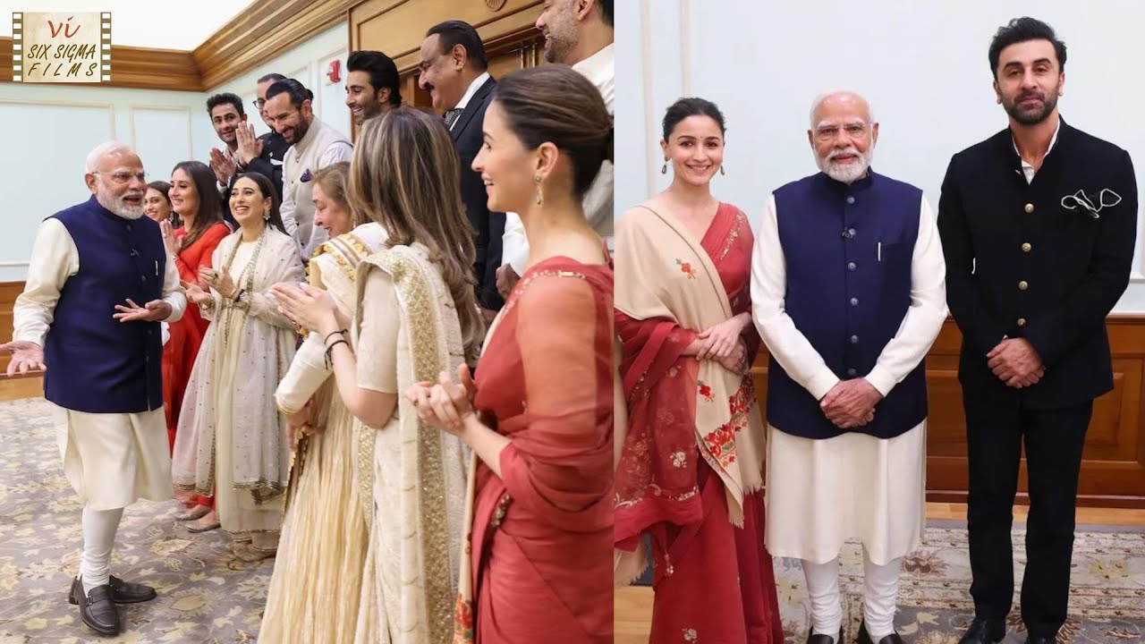 PM Modi Meets Ranbir Kapoor, Alia Bhatt, Kareena, Saif Ali Khan | Best Moments | Six Sigma Films