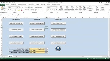 Sistema de Facturacion e Inventario en Excel   Paso 2