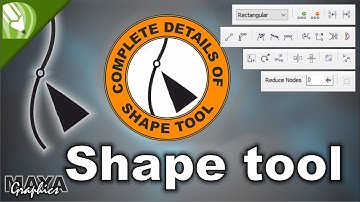Complete details of shape tool  in coreldraw | Corel draw shape tool all options | Shape tool