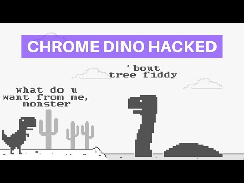 #Google Chrome Hacked: Dinosaur runs infinity