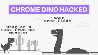 #Google Chrome Hacked: Dinosaur runs infinity screenshot 4