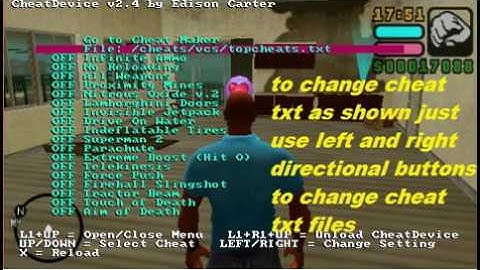 gta vcs and lcs cheatdevice plus cheatsync cheats download