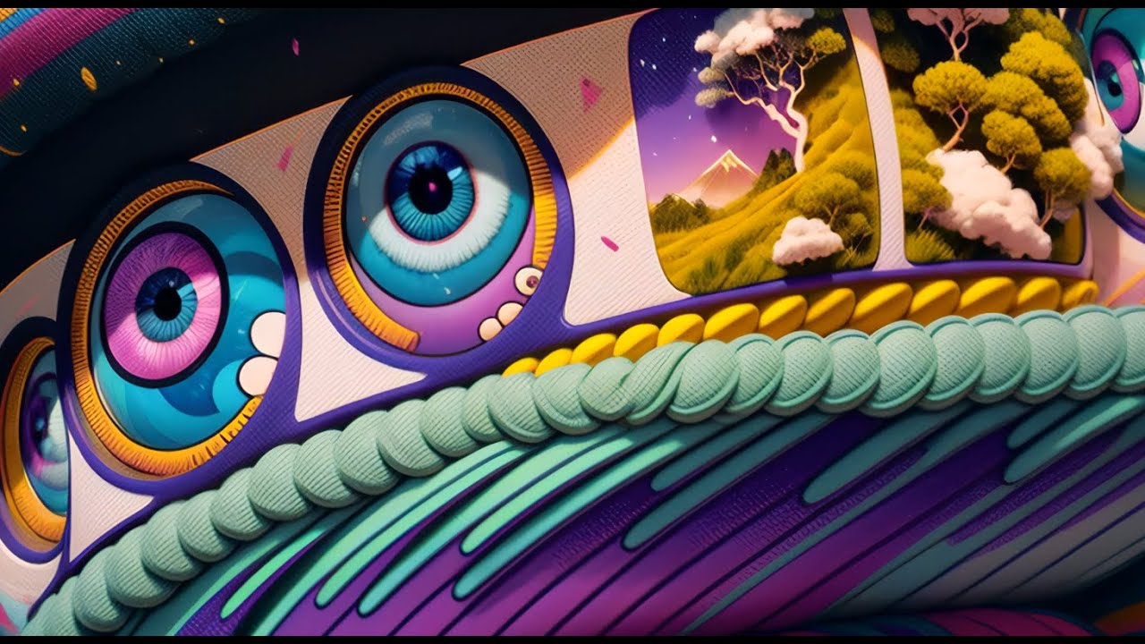 LIVE Psychedelic AI Graphic Visuals - YouTube