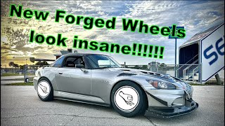 The S2000 project gets new fully forged wheels and sticky rubber #s2k #s2000 #honda