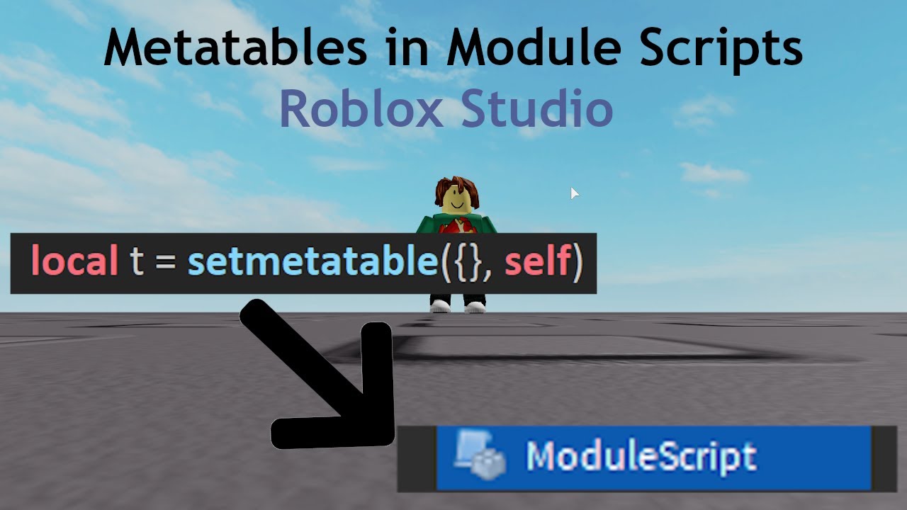 Oop In Roblox 4 Metatables In Module Scripts Youtube - how to use module scripts roblox scripting tutorial youtube