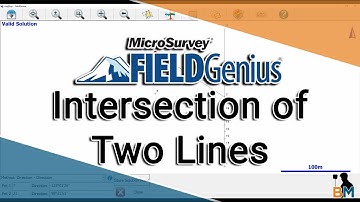 MicroSurvey FieldGenius How To: Intersection of Straight Lines | Bench Mark