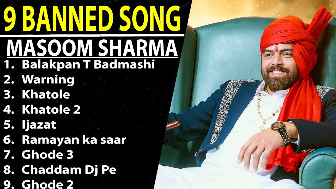 Masoom Sharma Banned Songs | Best of Masoom Sharma - Jukebox | New Haryanvi Songs Haryanavi 2025