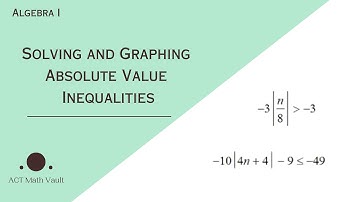 How to solve and graph absolute value inequalities quickly and simply!| ACT Prep| Algebra I