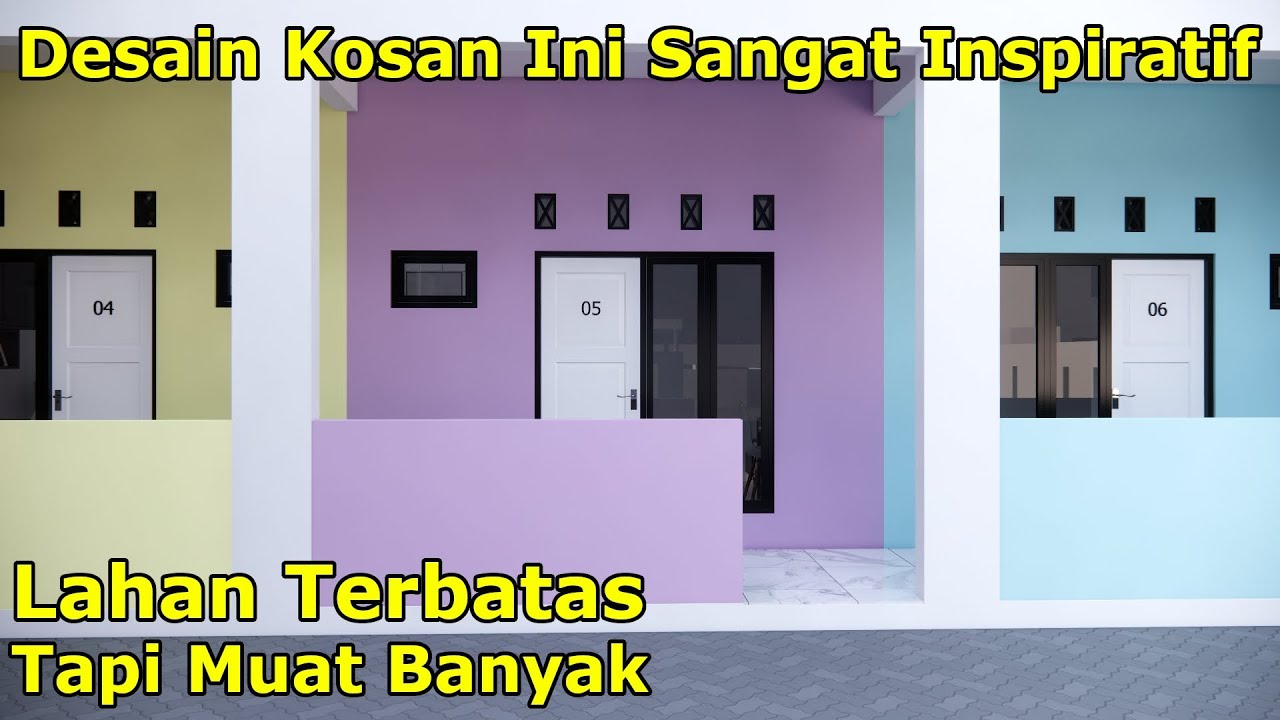 Desain Kos Kosan di Lahan Terbatas, Namun Bisa Muat Banyak Kamar