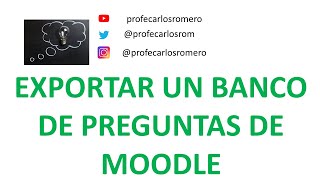 How To Import Or Export A Question Bank In Moodle