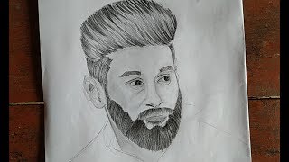 Lionel messi /pencil sketch -