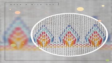 Swedish Weaving (Huck Weaving) for Beginners/ (Vagonite Embroidery)- pattern 7
