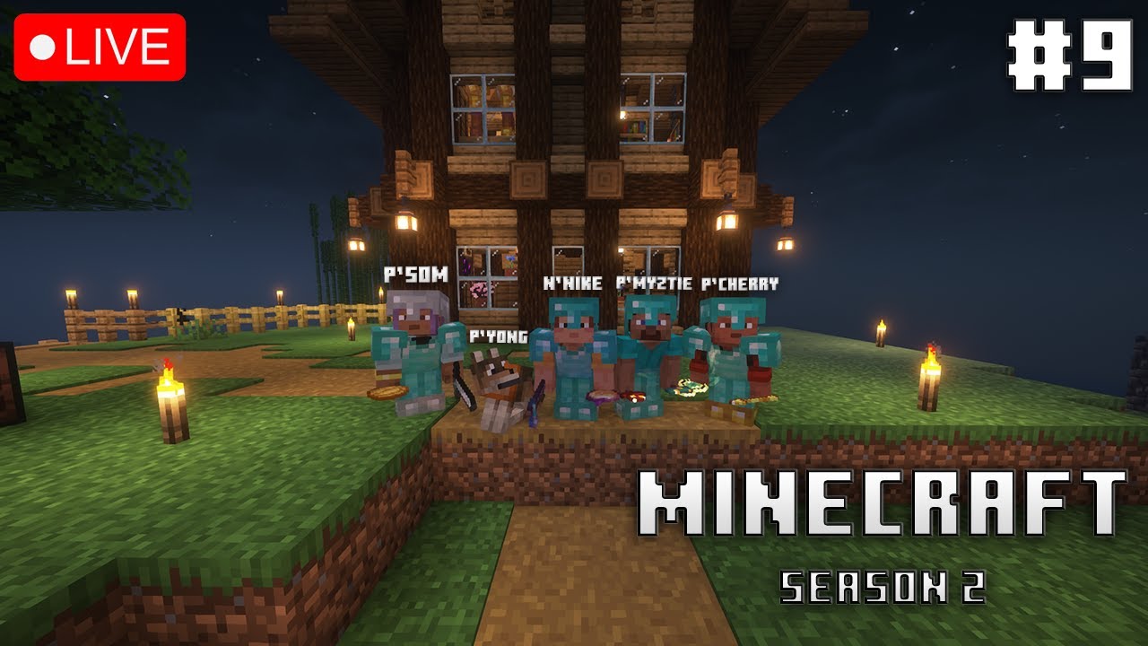 [LIVE]โลกหลังจบมังกร(แบบครบทีม) | Minecraft SS2 #9 - YouTube