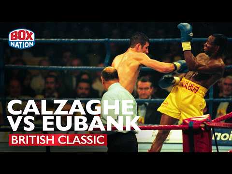 Joe Calzaghe vs Chris Eubank | FULL FIGHT | Calzaghe announces himself against British legend