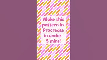 🎨 Bricked Stripes Pattern in Procreate – 30 Sec Time-Lapse! (+ Free Palette)