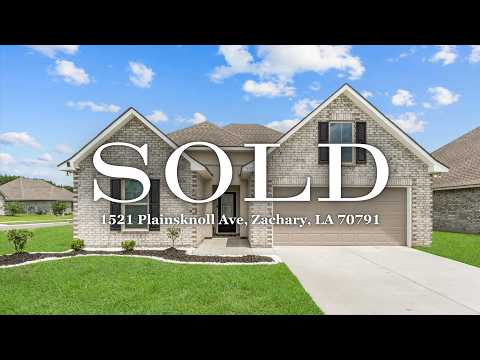 1521 Plainsknoll Ave, Zachary, LA home video tour