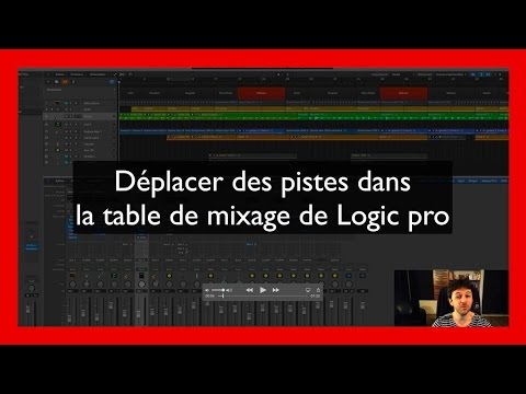 Déplacer des pistes dans la table de mixage de Logic pro