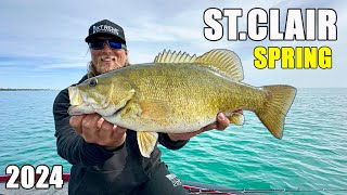 We CAUGHT 100+ Lake St Clair Smallmouth Bass in the SPRING