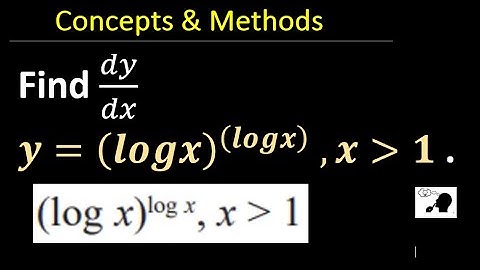 differentiate (logx)^(logx)  || find (dy/dx)  y=(logx)^(logx)  || y=`(logx)^(x)-x^(logx)` find dy/dx